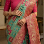 Women's Kanjivaram Silk Saree Woven Patola Banarasi Soft Sarees Zari With Blouse Piece