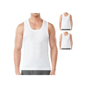 100% Combed Cotton | Men's Vest | No-Peep Neckline | Breathable, Sweat Absorbent Vest for Men