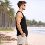 Men Sleeveless Tank Top Athletic Gym Vest