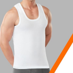 100% Combed Cotton | Men's Vest | No-Peep Neckline | Breathable, Sweat Absorbent Vest for Men