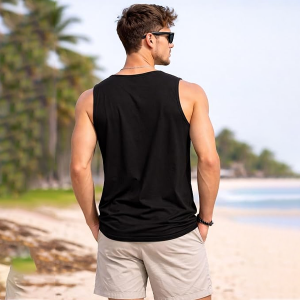 Men Sleeveless Tank Top Athletic Gym Vest