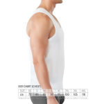 100% Combed Cotton | Men's Vest | No-Peep Neckline | Breathable, Sweat Absorbent Vest for Men